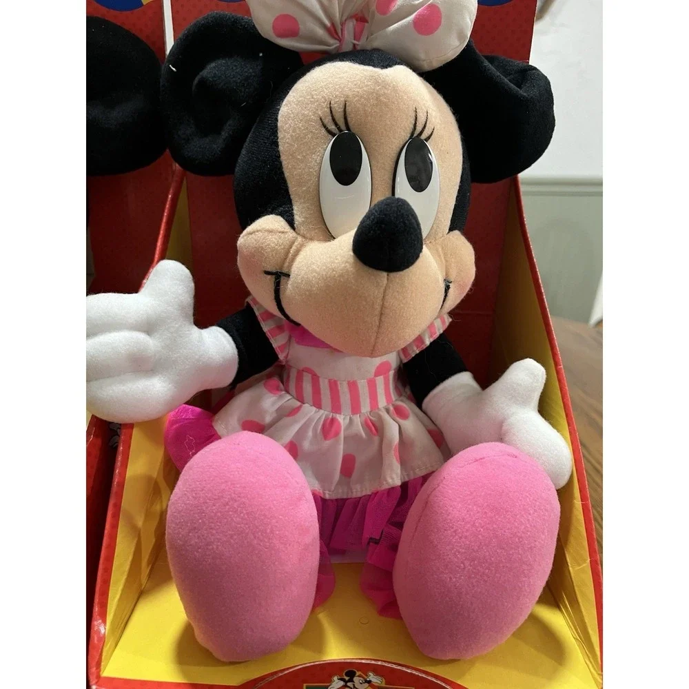 Vintage 90s Arcotoys Mattel Disney Mickey‎ and Minnie Mouse Stuffed Plush Doll